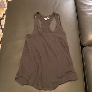 American Eagle Dark Gray Racerback Tank - Size SMALL